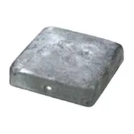 Copertura per pali quadrata Dimensioni Ø/X bandella: 70 X 70 mm.