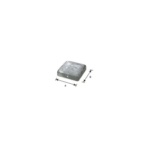 Copertura per pali quadrata Dimensioni Ø/X bandella: 90 X 90 mm.