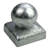 Copertura per pali a sfera Dimensioni Ø/X bandella: 70 X 70 mm.