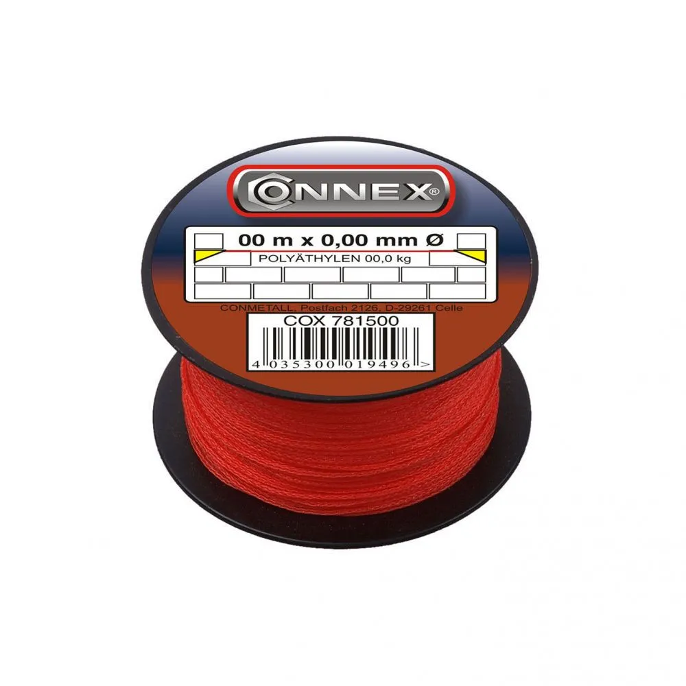 Spago per muratore in polietilene rosso - Varie misure Misura ØX: Ø 1,0 x 50 mt. Spago per muratore in polietilene rosso - Varie misure Misura ØX: Ø 1,0 x 50 mt.