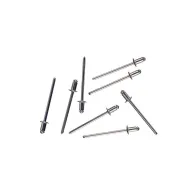 Rivetti ciechi in alluminio Misura ØX: Ø 3,0 x 6 mm.