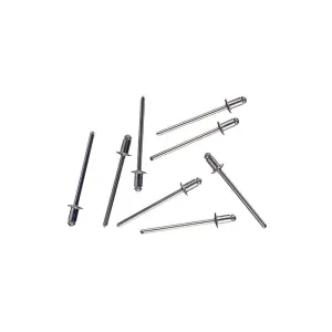 Rivetti ciechi in alluminio Misura ØX: Ø 4,0 x 10 mm.