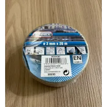 Cavo multiuso in ferro zincato plastificato Diametro 3mm 20/30 mt Misura ØX: Ø 3,0 mm. x 30 mt.