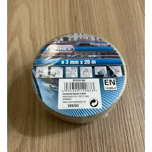 Cavo multiuso in ferro zincato plastificato Diametro 3mm 20/30 mt Misura ØX: Ø 3,0 mm. x 30 mt.