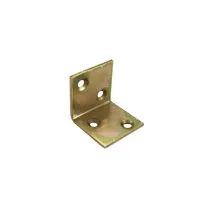 Lastrine angolari zincate giallo Misura (mm x mm): 30 X 30 X 30 mm.