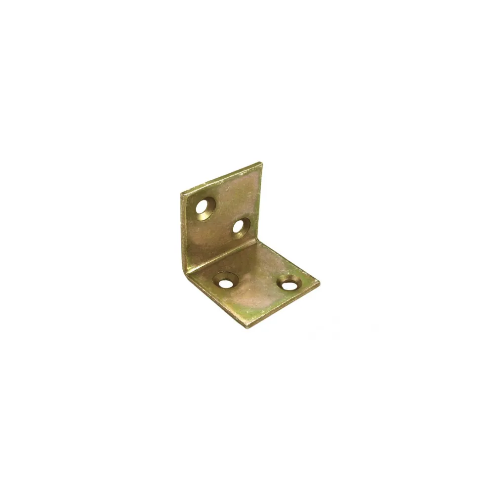 Lastrine angolari zincate giallo Misura (mm x mm): 30 X 30 X 30 mm.