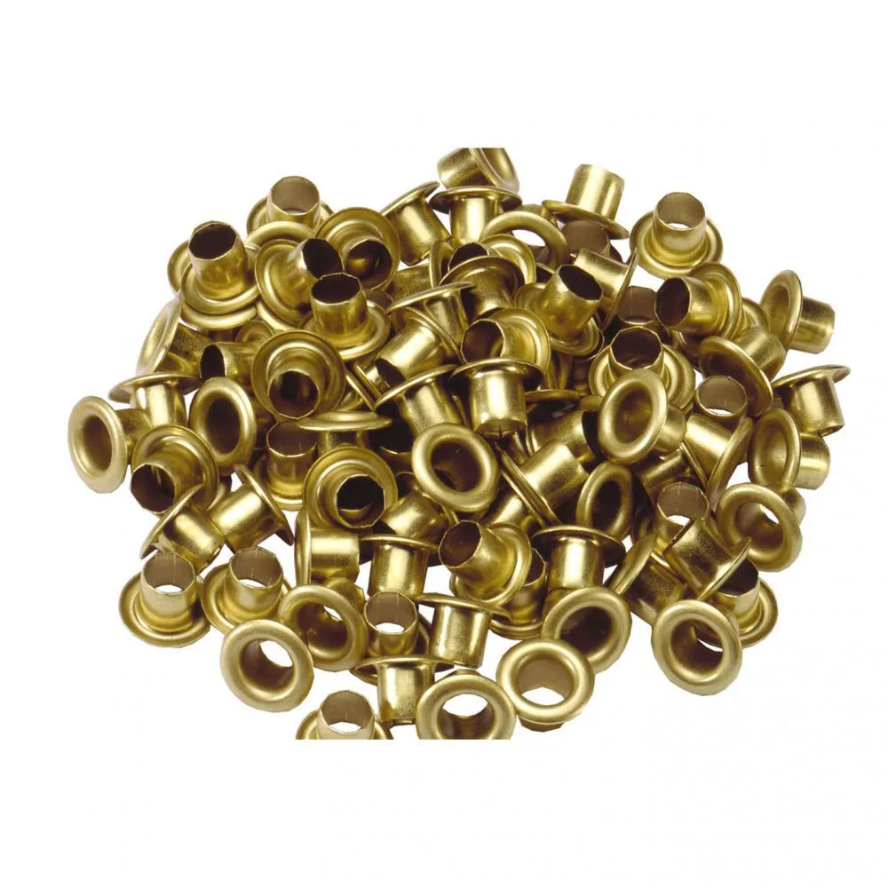 OCCHIELLI OTTONE (CONFEZIONE DA 100 PZ) Dimensioni Ø: Ø 5,0 mm.