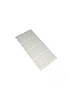 White square adhesive felt pads