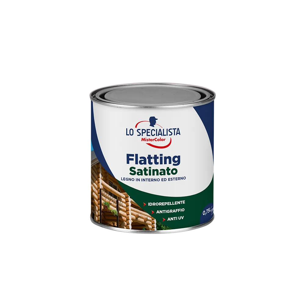 FLATTING ACQUA SATINATA INCOLORE Dimensioni vernici: 2,5 Lt. FLATTING ACQUA SATINATA INCOLORE Dimensioni vernici: 2,5 Lt.