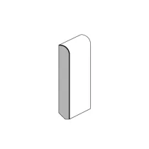 BATTISCOPA RIVESTIMENTO TANGANIKA MM.70 X 10 (2,4 mt) Tinta: Laccato Bianco