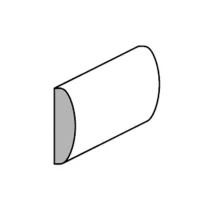 CORNICE IN AYOUS 18X5 (2,4 mt) Tinta: Laccato Bianco