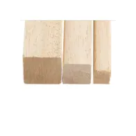 Listelli in Balsa per modellismo Quadrati l. 1000 mm Dimensioni listelli XX: 10 x 10