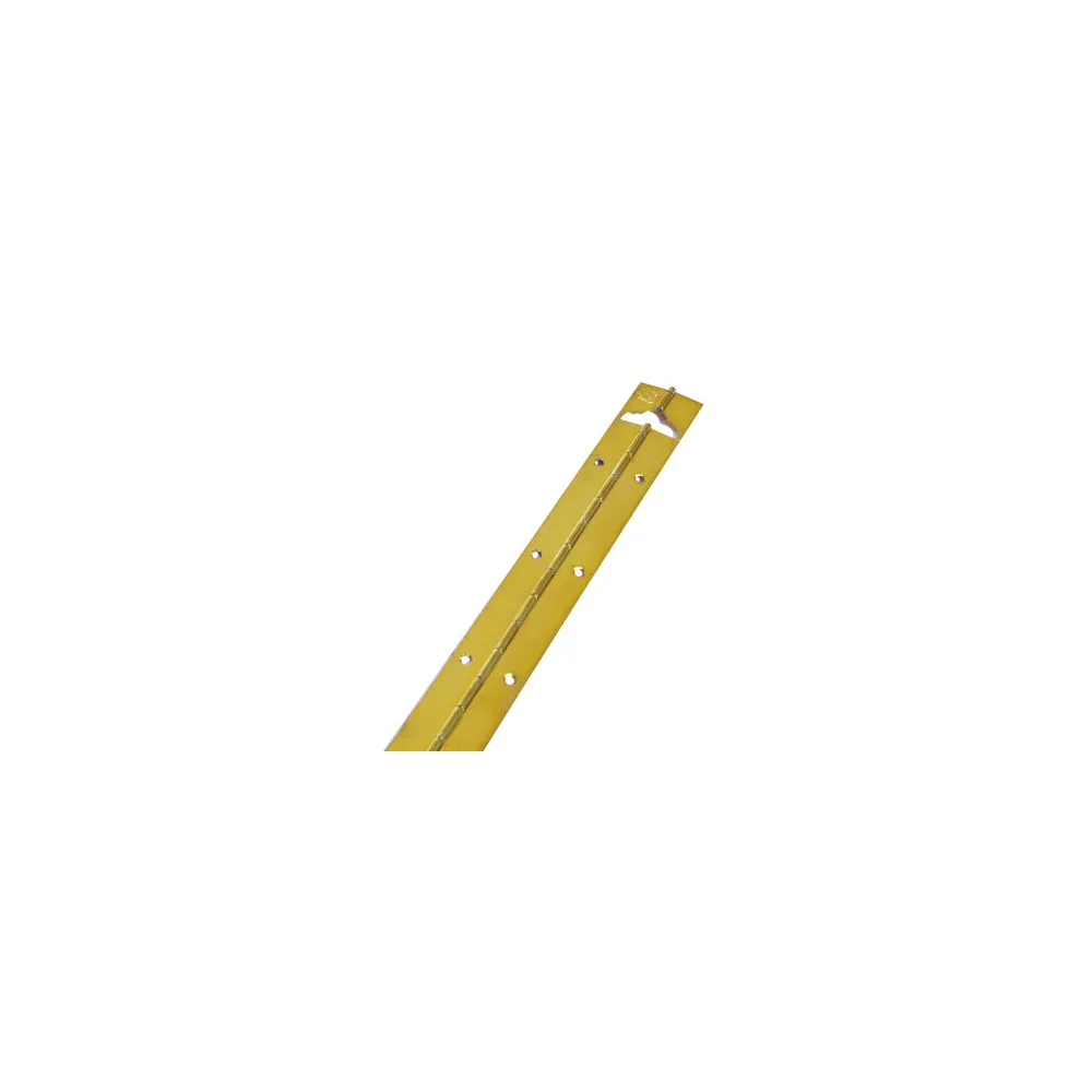 Cerniera a metraggio in ferro ottonato Dimensioni Ø/X accessori mobili: 1200 x 32 mm.