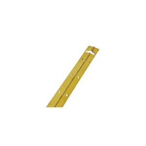 Cerniera a metraggio in ferro ottonato Dimensioni Ø/X accessori mobili: 1200 x 20 mm.