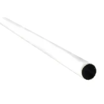 Tubo per armadi tondo rivestito plastica bianca Dimensioni Ø/X accessori mobili: 200 cm