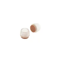 Puntali tondi PVC trasparente con feltro Dimensione Ø/X protezioni: Ø 20 mm.