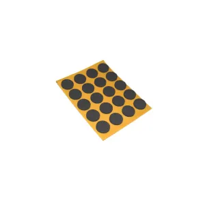 Antiscivolo Mussit tondi in EPDM adesiva nera Dimensione Ø/X protezioni: Ø 20 mm.