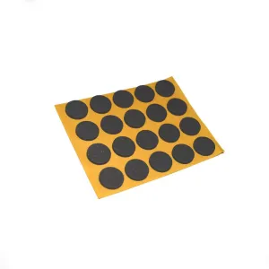 Antiscivolo Mussit tondi in EPDM adesiva nera Dimensione Ø/X protezioni: Ø 20 mm.