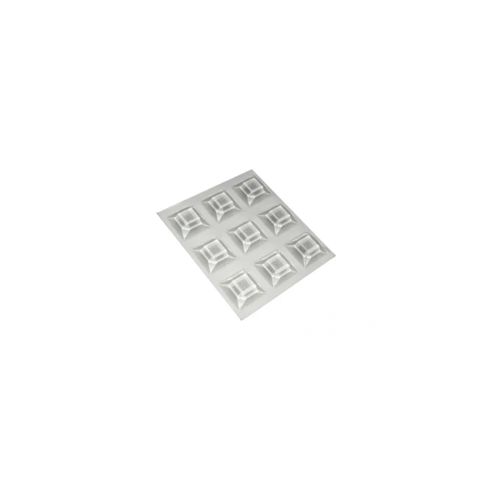 Paracolpi adesivi quadrati trasparenti Dimensione Ø/X protezioni: 20 X 20 mm. Paracolpi adesivi quadrati trasparenti Dimensione Ø/X protezioni: 20 X 20 mm.