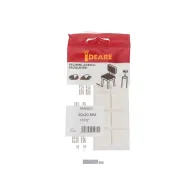 Feltrini adesivi quadrati bianchi Dimensione Ø/X protezioni: 25 X 25 mm.