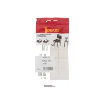Feltrini adesivi quadrati bianchi Dimensione Ø/X protezioni: 30 X 30 mm.