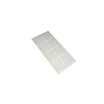 Feltrini adesivi quadrati bianchi Dimensione Ø/X protezioni: 30 X 30 mm.