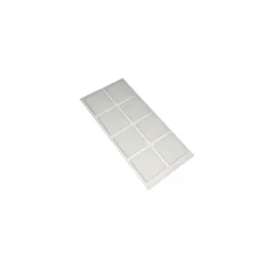 Feltrini adesivi quadrati bianchi Dimensione Ø/X protezioni: 30 X 30 mm.