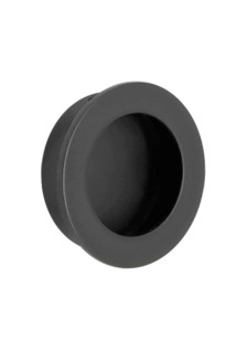 Poignée encastrée carrée Ø35mm noire