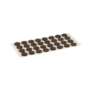 Feltrini adesivi tondi marroni Dimensione Ø/X protezioni: Ø 40 mm.