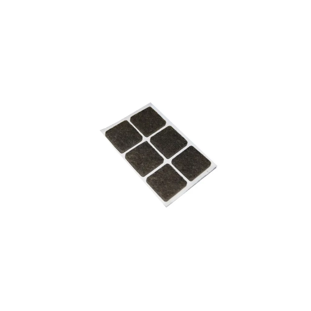 Feltrini adesivi rettangolari marroni Dimensione Ø/X protezioni: 20 X 30 mm.