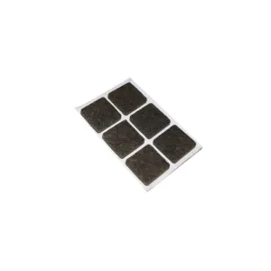 Feltrini adesivi rettangolari marroni Dimensione Ø/X protezioni: 50 X 100 mm.