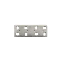 Piastrina di giunzione dritta asolata Misura (mm x mm): 100 X 30 mm.
