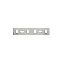 Lastrina pesante asolata acciaio zincato bianco Misura (mm x mm): 100 X 20 mm.