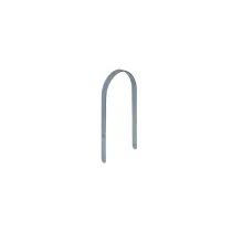 Staffa per fissaggio pali tondi Dimensioni Ø/X bandella: Ø 80 mm.