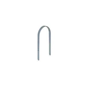 Staffa per fissaggio pali tondi Dimensioni Ø/X bandella: Ø 80 mm.