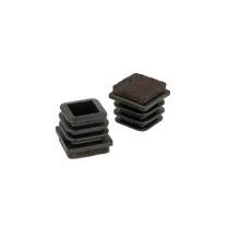 Puntali interni alettati quadri neri con feltro Misura X X X: 15 x 15 mm.