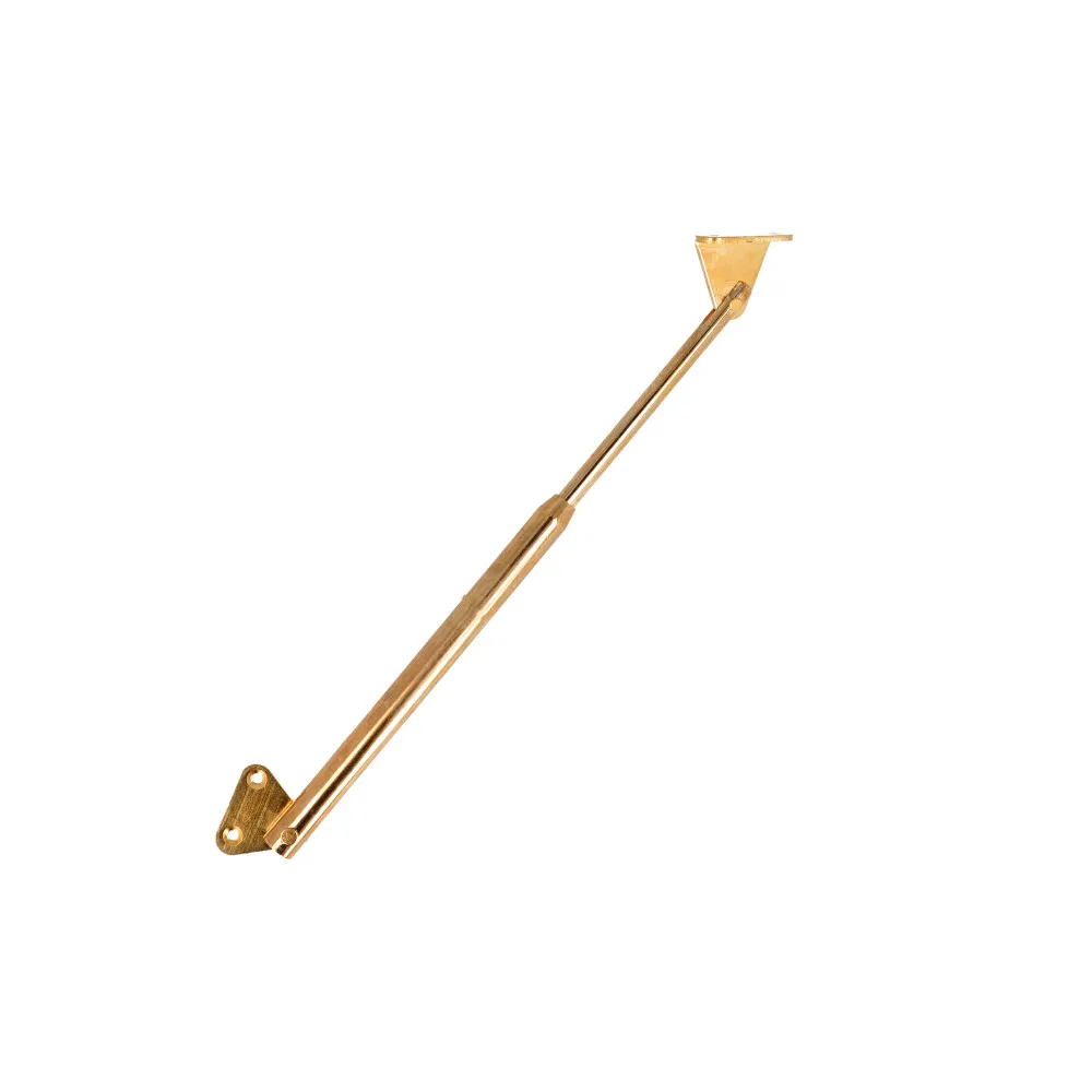 Supporto per ante a ribalta in acciaio ottonato Dimensioni Ø/X accessori mobili: 250 mm.
