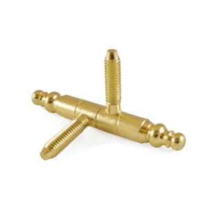 Cerniere per infissi "Anuba in stile" in ferro ottonato Dimensioni Ø/X accessori mobili: Ø 14 mm.