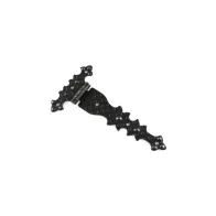 Cerniere rustiche in ferro martellato nero Misura (mm x mm): 68 x 124 mm.