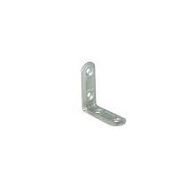 Lastrine di giunzione ad angolo stondate in acciaio zincato bianco (4 Pz) Misura (mm x mm): 20 X 20 mm.