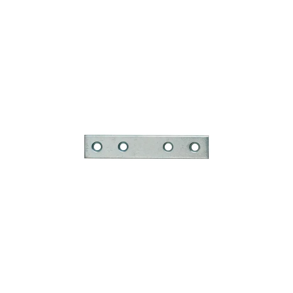 Lastrine di giunzioni dritte in acciaio zincato bianco (4 Pz) Misura (mm x mm): 60 X 15 mm. Lastrine di giunzioni dritte in acciaio zincato bianco (4 Pz) Misura (mm x mm): 60 X 15 mm.