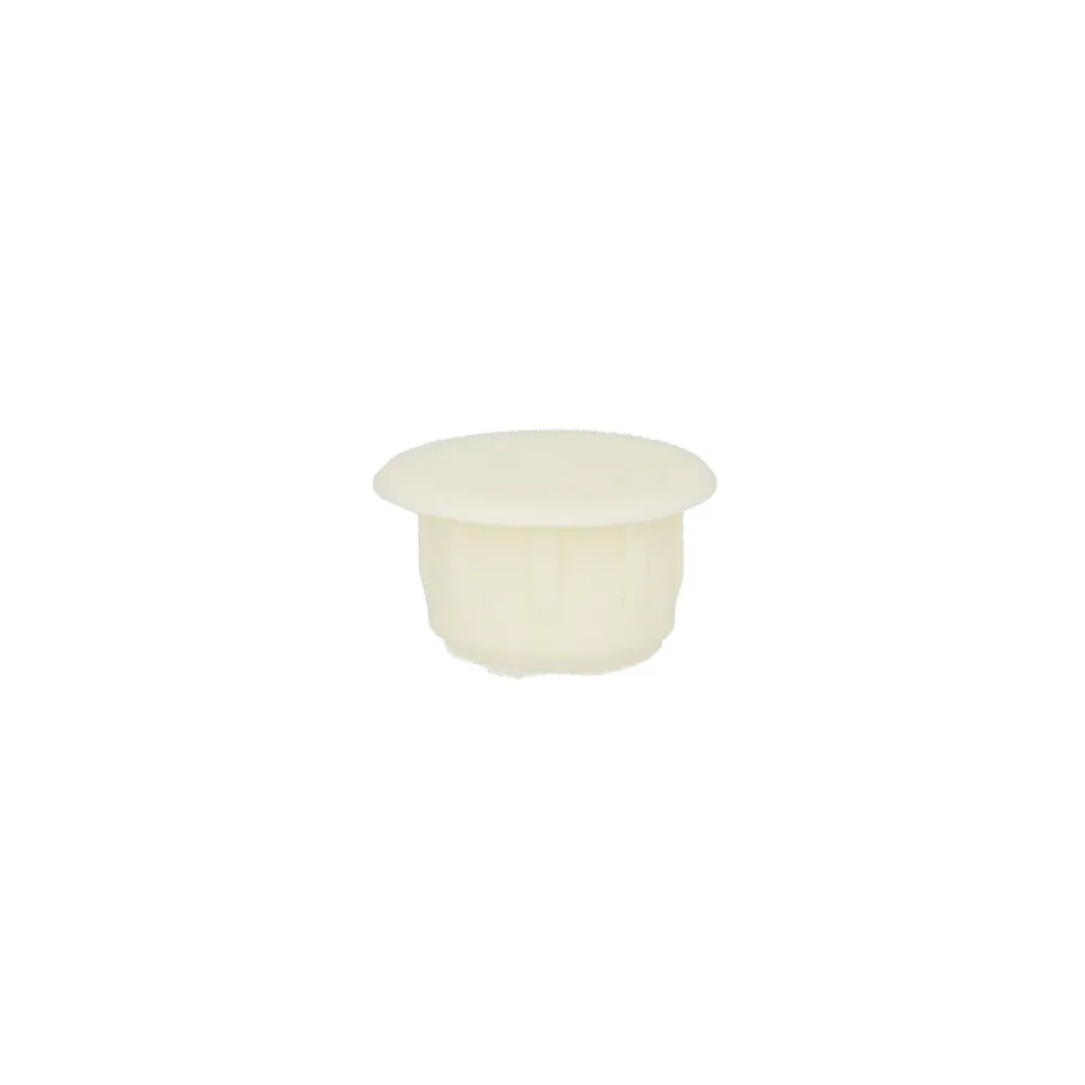 Copriforo in plastica bianca Dimensioni Ø/X accessori mobili: Ø 8 mm. Copriforo in plastica bianca Dimensioni Ø/X accessori mobili: Ø 8 mm.