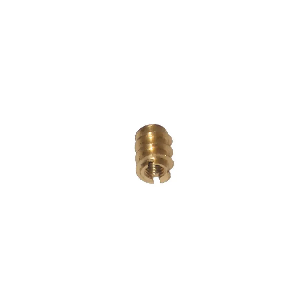 Bussole con taglio per giravite in ottone lucido Dimensioni Ø: 4 mm. Bussole con taglio per giravite in ottone lucido Dimensioni Ø: 4 mm.