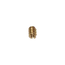 Bussole con taglio per giravite in ottone lucido Dimensioni Ø: 8 mm.