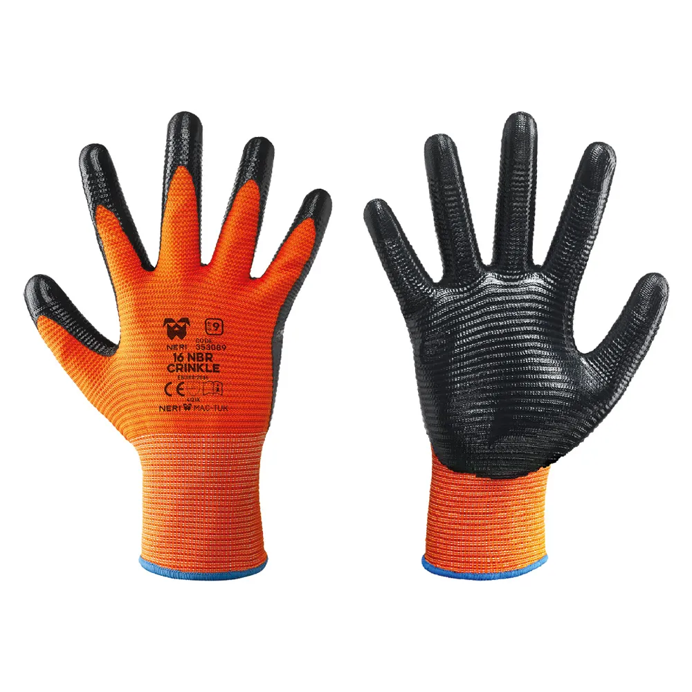 GUANTI FILO CONTINUO ART.16 NBR CRINKLE Tg.10 GUANTI FILO CONTINUO ART.16 NBR CRINKLE Tg.10