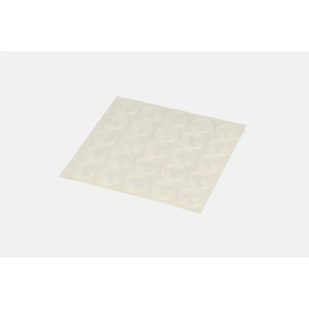 Paracolpi adesivi trasparenti Dimensioni Ø/X accessori mobili: Ø 10 X 3 mm.