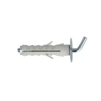 Tasselli in nylon con gancio corto Misura ØX: Ø 12,0 x 45 mm.