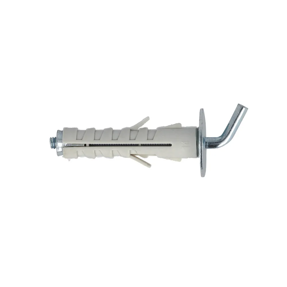 Tasselli in nylon con gancio corto Misura ØX: Ø 12,0 x 45 mm.