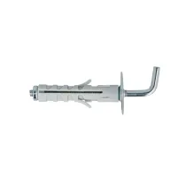 Tasselli in nylon con gancio medio Misura ØX: Ø 12,0 x 45 mm.