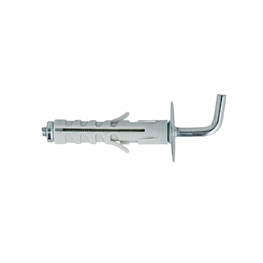 Tasselli in nylon con gancio medio Misura ØX: Ø 12,0 x 45 mm.